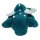 SNUKIS Plüschdrache petrol 50 cm – Kuscheldrache mit Glitzer-Details