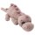 Dino World Plüschdino hellbraun 50 cm – liegender Kuscheldino mit Glitzeraugen