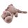 Dino World Plüschdino hellbraun 50 cm – liegender Kuscheldino mit Glitzeraugen