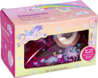 Die Spiegelburg Klebebandabroller Einhorn-Paradies mit Motiv-Klebeband ab 6 Jahren
