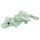 SNUKIS Plüschdrache grün 65 cm – großer Kuscheldrache mit Glitzer-Details