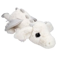 SNUKIS Plüschdrache weiß 65 cm mit Glitzer-Details