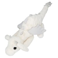 SNUKIS Plüschdrache weiß 65 cm mit Glitzer-Details