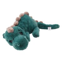 Dino World Plüschdino liegend grün 50 cm mit Glitzeraugen