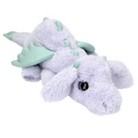 SNUKIS Plüschdrache flieder 50 cm mit Glitzer-Details