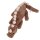 Dino World Plüschdino liegend braun 50 cm mit Glitzeraugen