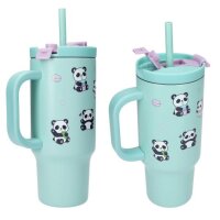 PENFection To Go Becher PANDA 470 ml mit Strohhalm – Lolli Riot