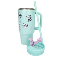 PENFection To Go Becher PANDA 470 ml mit Strohhalm – Lolli Riot