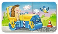 Kinderpuzzle - Tierische Baustelle - 9x2 Teile My first...