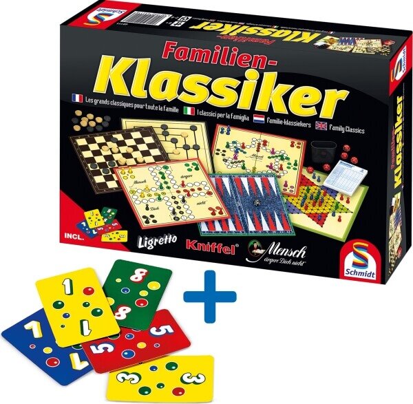 Schmidt Spiele Familienklassiker 49111 – Spielesammlung mit Ligretto