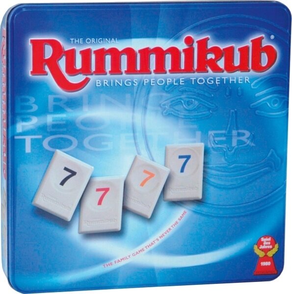 Original Rummikub in Metalldose, für 2-4 Spieler, ab 6 Jahren