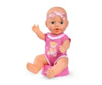 New Born Baby 30cm rosa Body mit Trink- und Nässfunktion