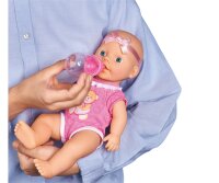 New Born Baby 30cm rosa Body mit Trink- und Nässfunktion