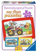 Kinderpuzzle 06573 Bagger, Traktor und Kipplader my first puzzle mit 3x6 Teilen