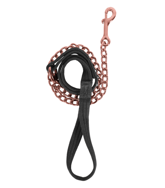 FÜHRKETTE SOFT, schwarz/roségold