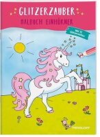 Glitzerzauber Malbuch. Einhörner